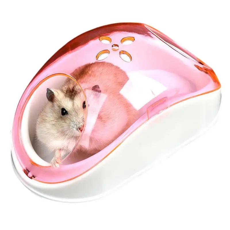 Hamster Bath Tub Multifunctional Bath House Large Hamster Bathroom Transparent Dustproof Visible Hamster Sand Box For Outdoor