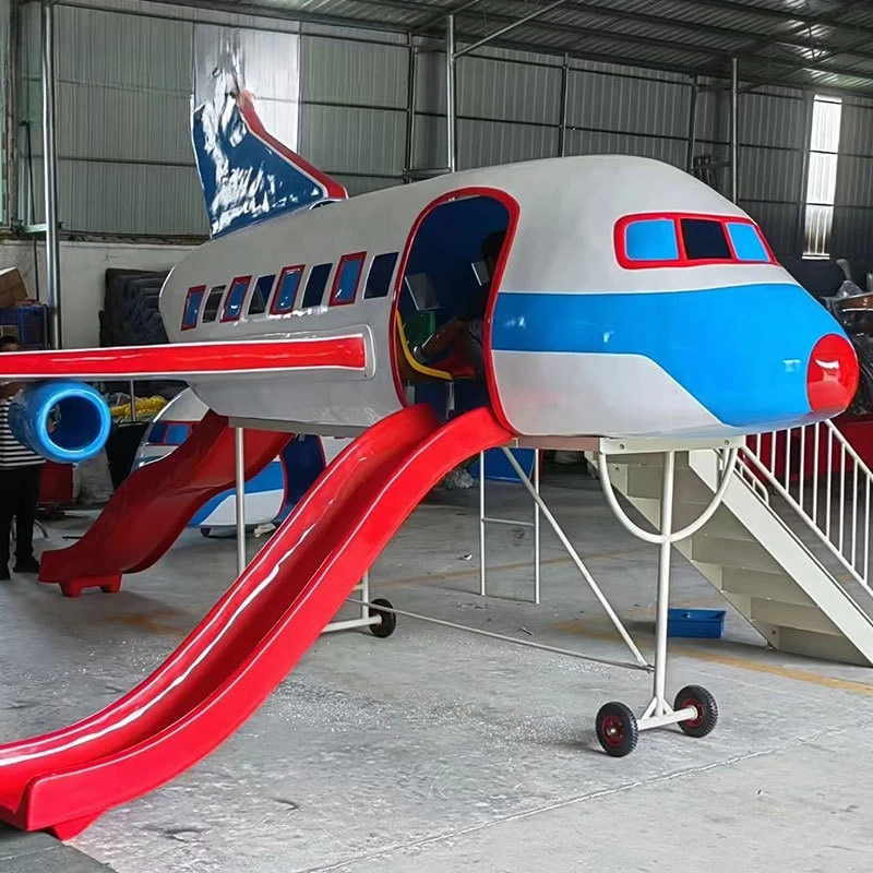 Slide Small plane shape Children's slide Amusement equipment