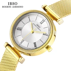 IBSO Women Wholesale 2022 New Quartz Watches Luxury Simple Watch Ladies 3ATM Waterproof Japanese Quartz Movement Luminous Hands