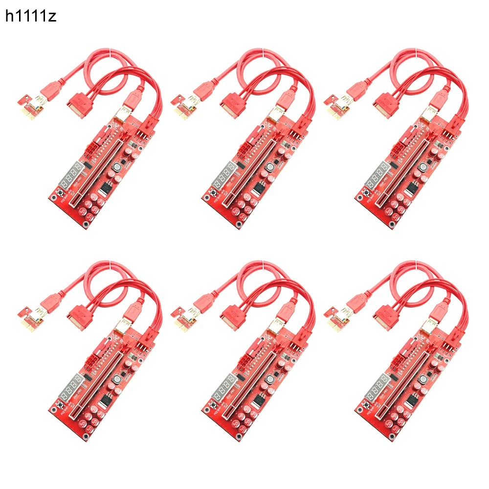 Pcie Riser V014 Pro Gpu Riser Voor Video Card Riser 014 Pci Express X1 Om X16 Extender 6P Power USB3.0 Kabel Voor Btc Mijnwerker