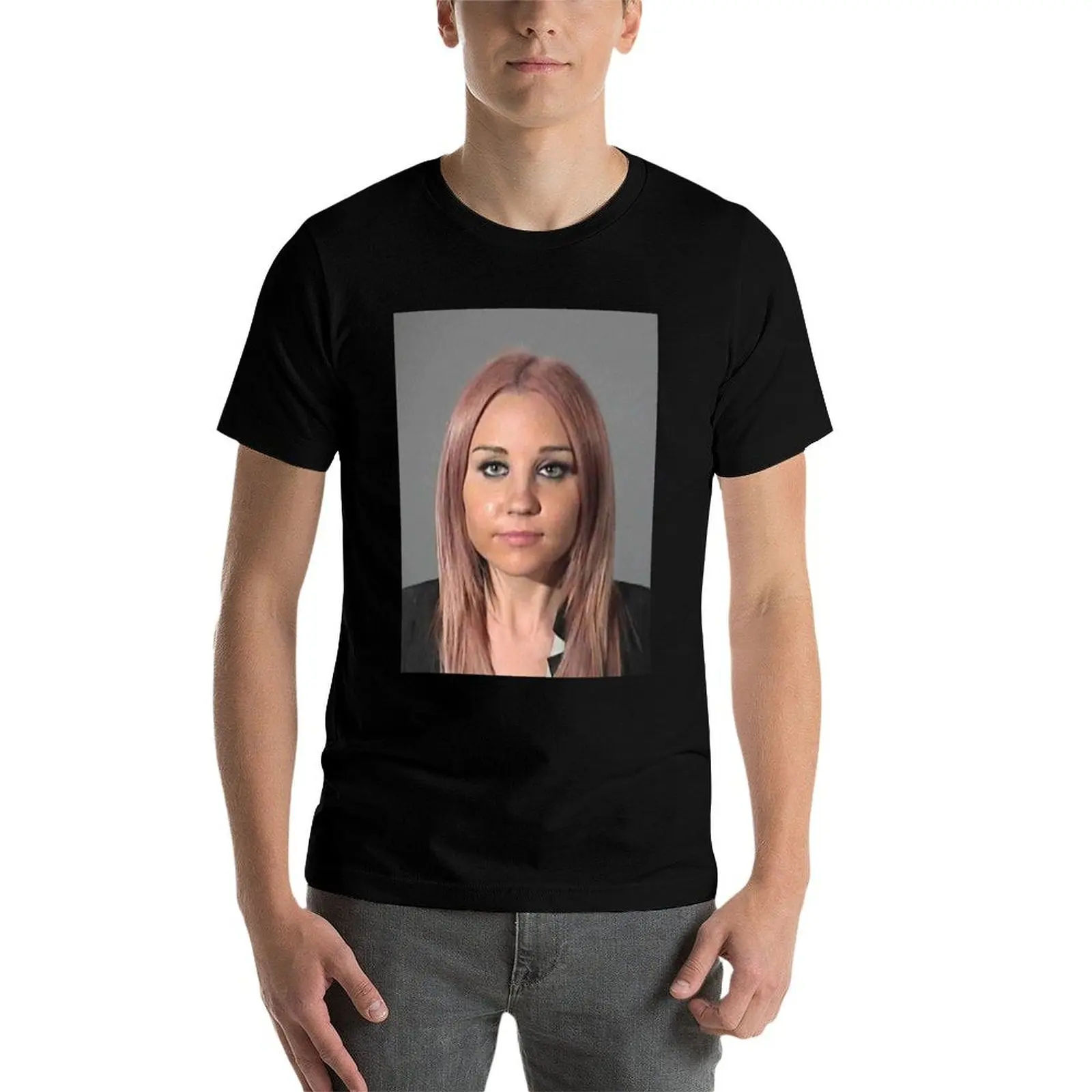

Amanda Bynes Mugshot T-Shirt t shirt man designer g man t shirts for men man t shirts high quality luxury brand T-Shirt