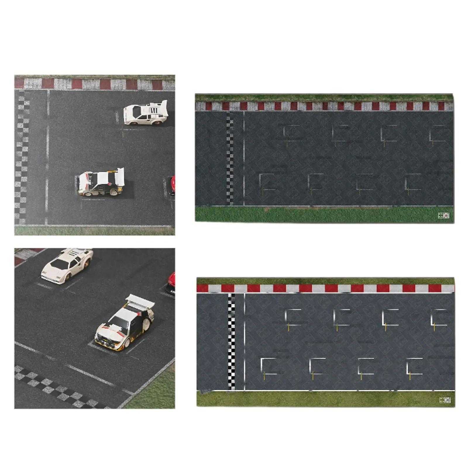 

1:64 Model Car Display Parking Lot Mat Collection Gift Anti Slip Desktop Mini Diecast Car Garage Model Vehicle Parking Mouse Pad