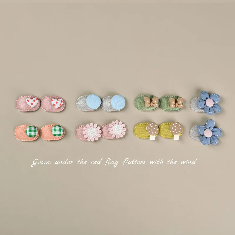 

2025 Baby Hair Clips Infant BB Clips Cute Headbands Girls Floral Love Bangs Barrettes Hair Accessories Wholesale