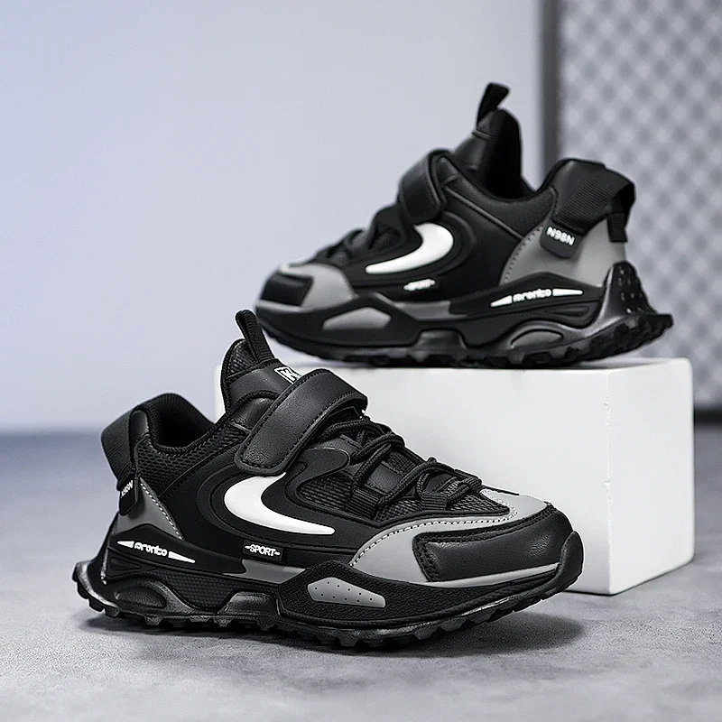 

Children Casual Shoes 2026 New Deisgn PU Leather Sneakers for Kids Fashion Sports Shoes Boys Girls Comfortable Walking Shoes