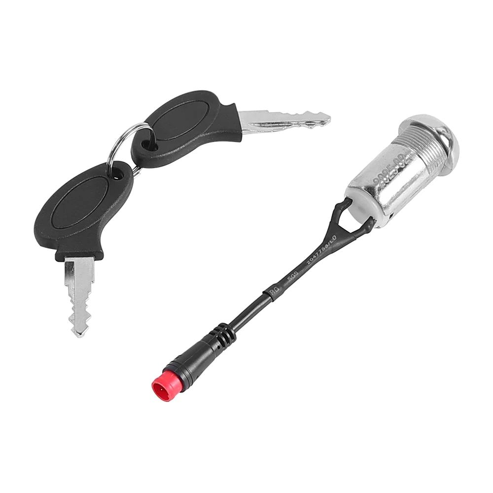 Anti Theft Security Lock Electronic Lock with 2 Keys for Kukirin G3 Pro Electric Scooter Cecurity Switch Lock Replacement Parts
