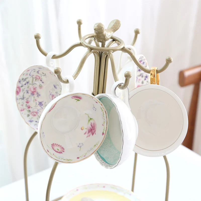 

Золотая кофейная чашка Ele с декором, простой европейский стиль, набор для послеобеденного чая, креативная чашка для домашнего использования, красная чайная чашка