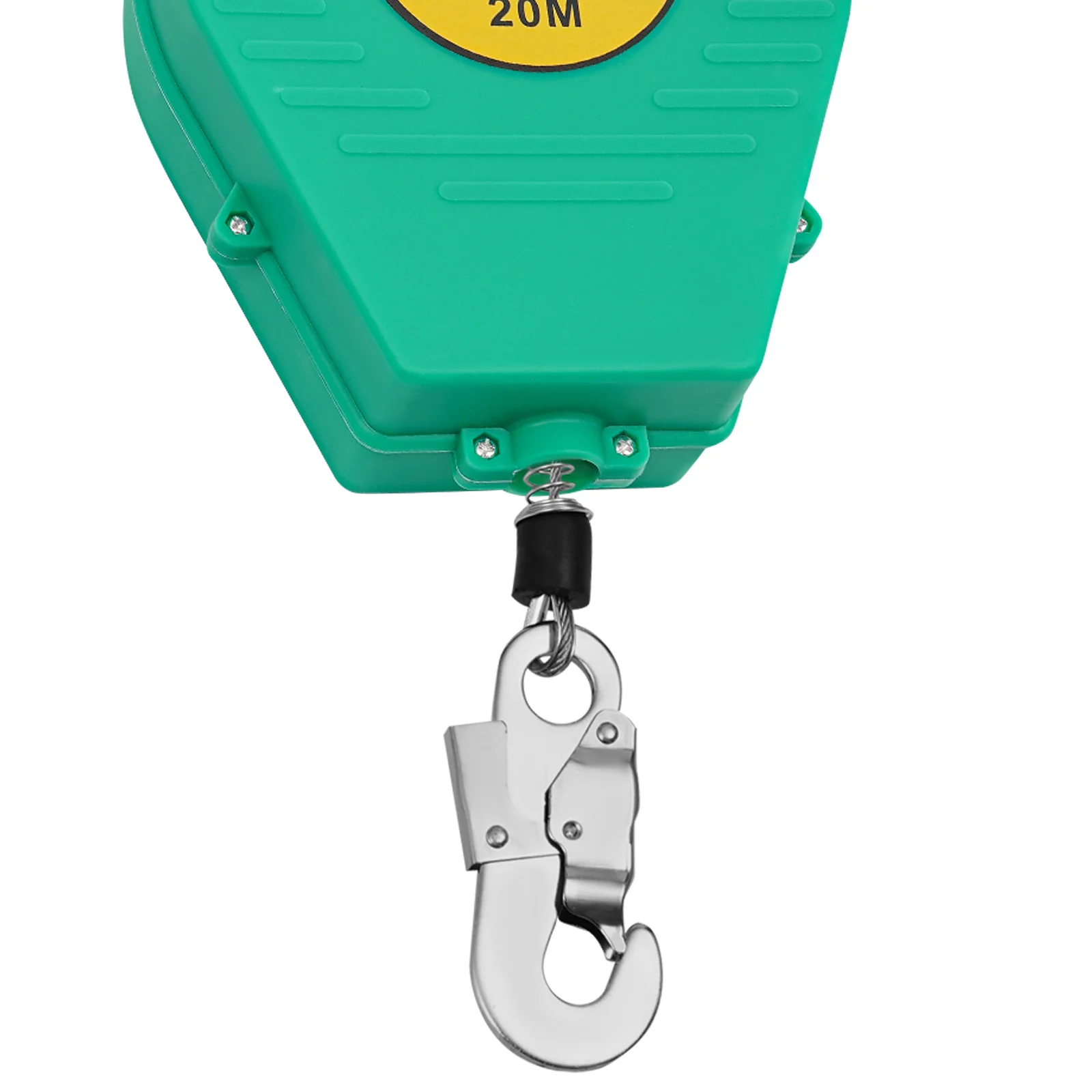 65.62 ft Self-Retractable Fall Arrester, Fall Arrester Fall Protection Equipment for Aerial Work, Max Load 150 kg (20m, Green)