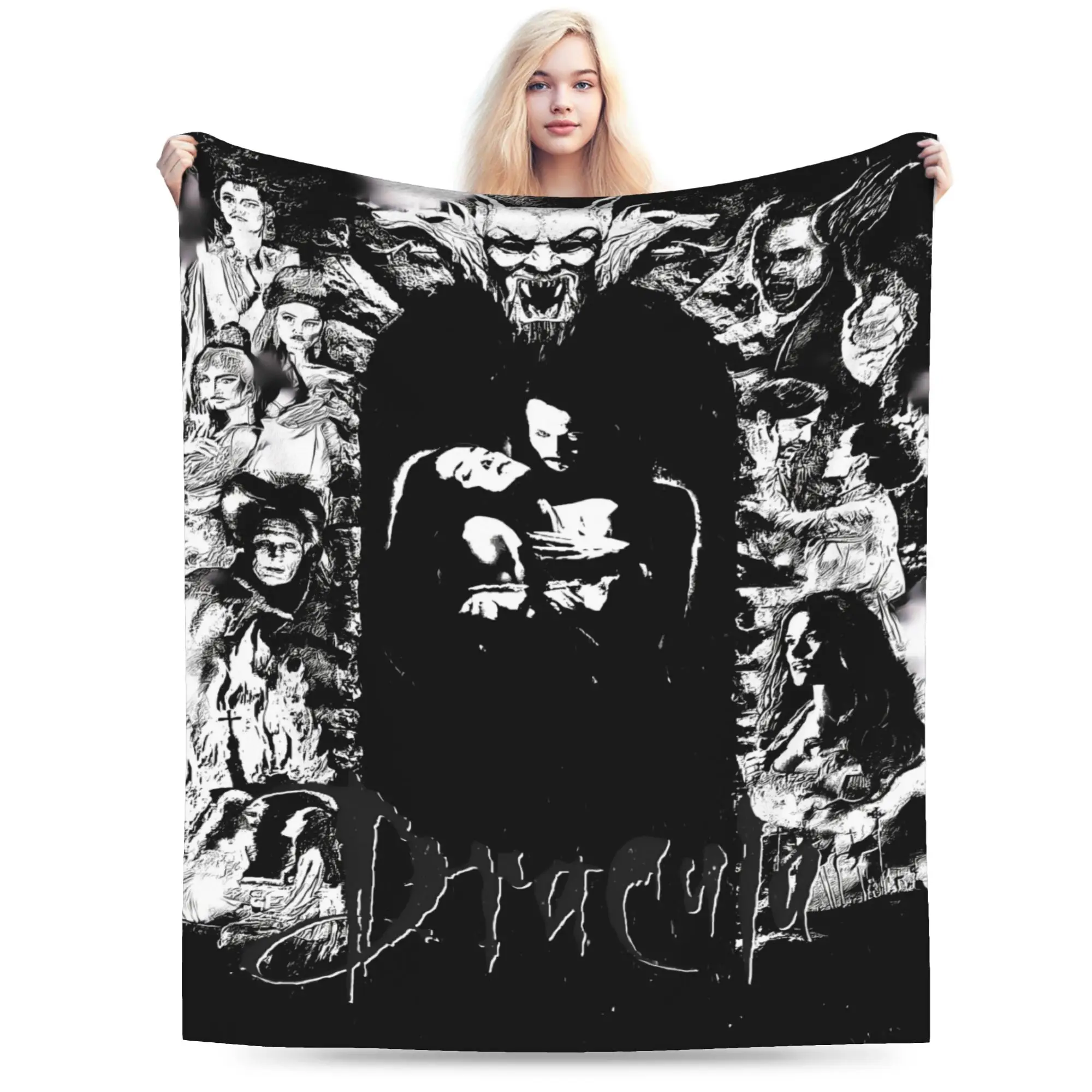 Bram Stoker's Dracula Soft Blanket  Airplane Travel Plush Bedding Throws Novelty Couch Chair Flannel Bedspread Sofa Bed Cover