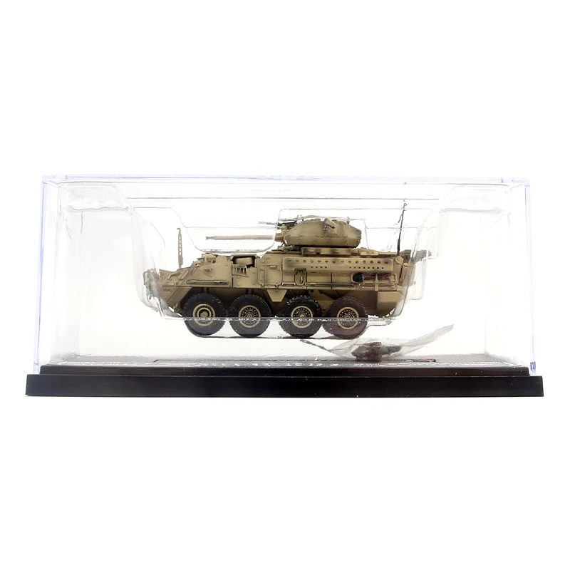 1/72 3R US Army M1296 Wheeled Infantry Armored Vehicle Model  Desert Painting  Finished product collection model