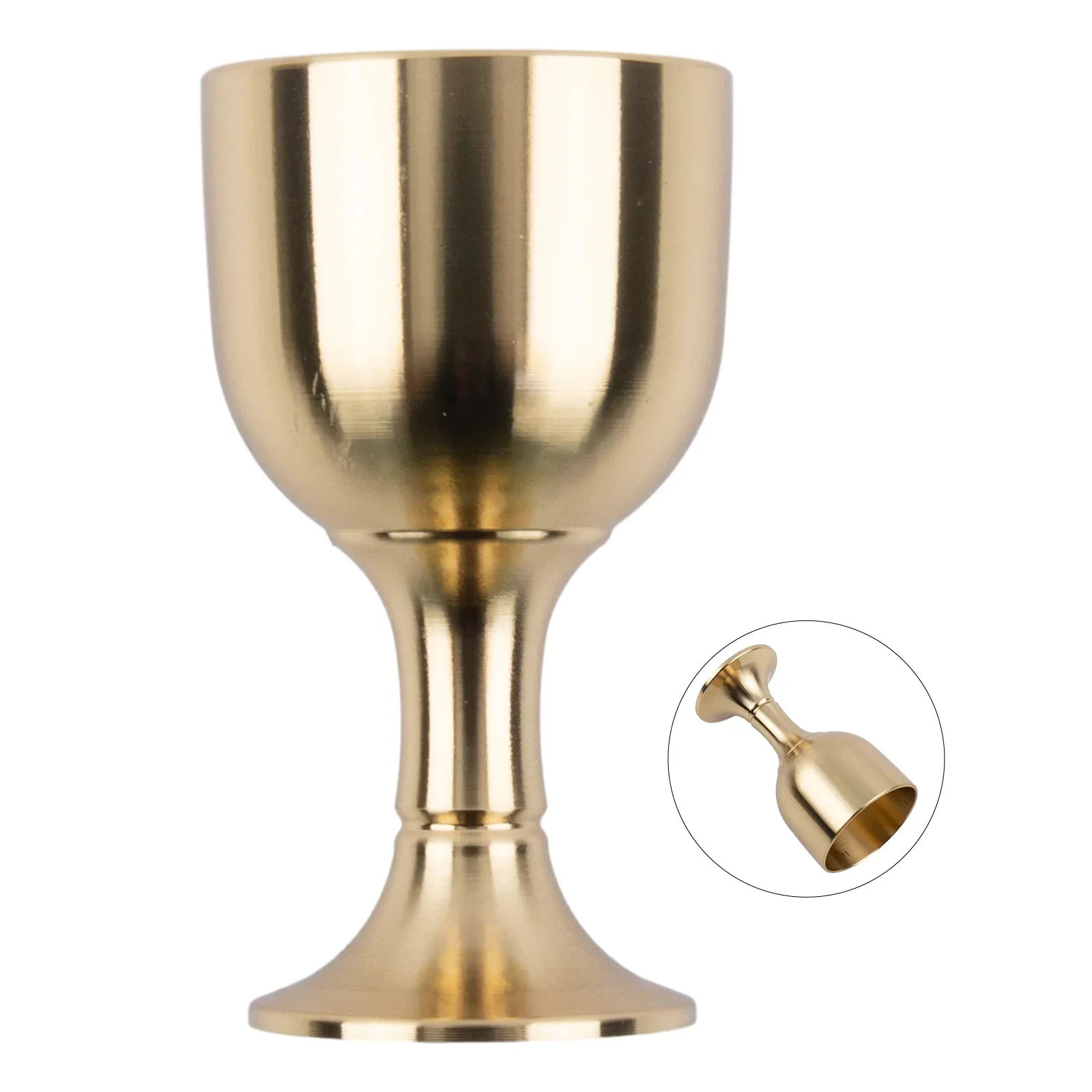 Wedding Drinkware Kitchen Items Home Supplies Wine Glass High Foot Wine Cup 50ml Anti-rust Gold Household Home