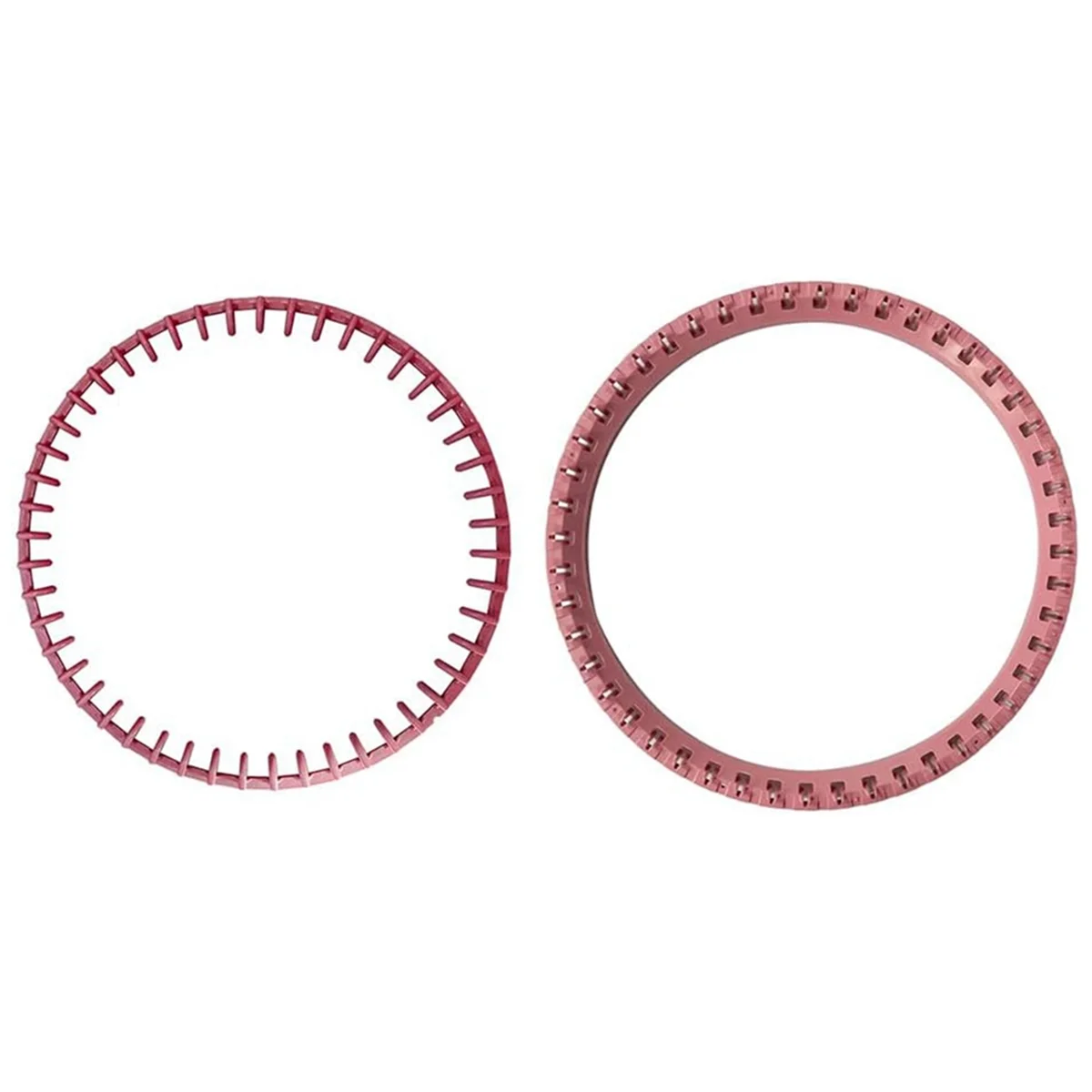 New 2Pcs Top Ring Replacement for 48 Needle Knitting Machine Accessories Pink Needle Sleeve Circle