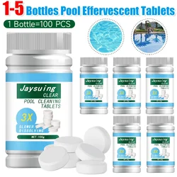 100-500PCS Swimming Pool Cleaning Effervescent Tablets Floating Sterilizer Chemical Chlorine Dispenser Tablets Purify Water Pill