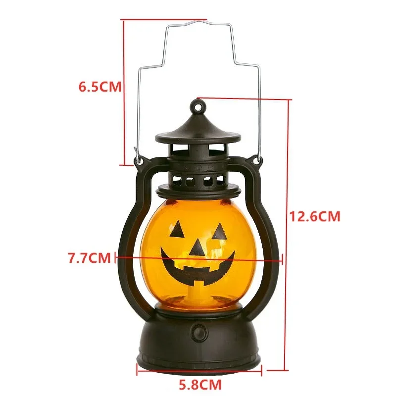 DIY Hanging Halloween LED Pumpkin Ghost Lantern Lamp  Scary Candle Light Decorations for Home Horror Props Kids Toy Halloween