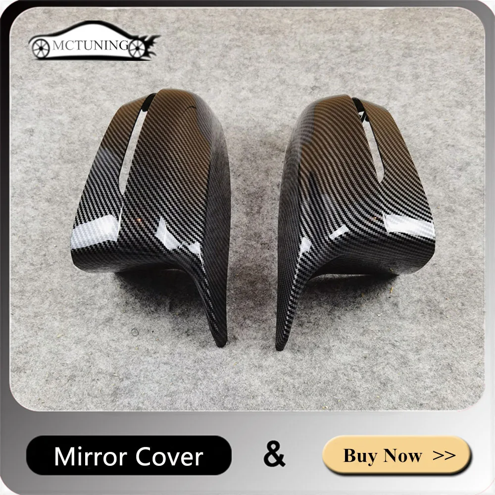 Car Accessories Rearview Mirror Cover Carbon Look ABS Caps For BMW 5 7 8 Series G30 G38 G11 G12 G14 G15 2017-IN Housing Cover