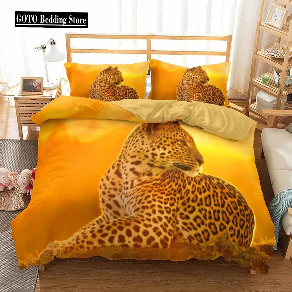 

3d Tiger Bedding Set King Queen Winter Duvet Cover Sets Kids,twin Full Queen King Bedroom Set Home Textile Housse De Couette