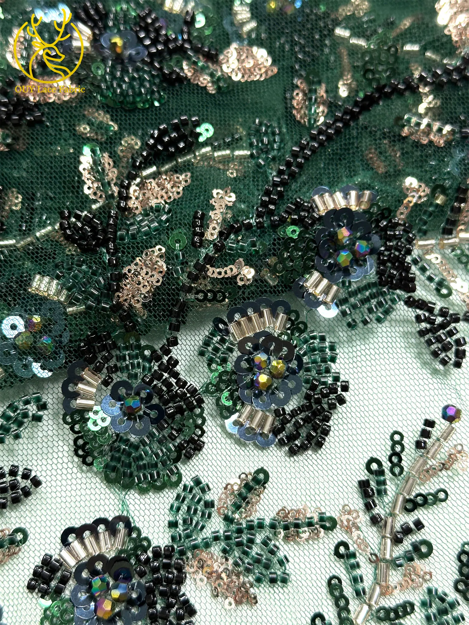 جديد دقيق الأفريقي مطرز أقمشة الدانتيل 5 ياردة جودة عالية الفرنسية الترتر تول أقمشة الدانتيل لنيجيريا فستان الزفاف الخياطة