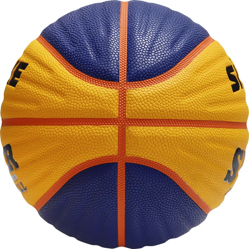 원래 크기 6 실내/실외 PU 가죽 공, 학교 농구, 성인 여성 농구 경쟁 훈련에 적합