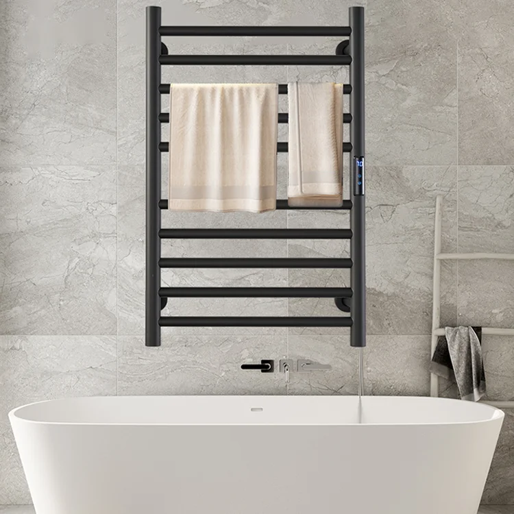 Hotel Bathroom Smart Toilet Stainless Steel Towel Warmer Sterilization Electrically Heated Intelligent Towel Rack