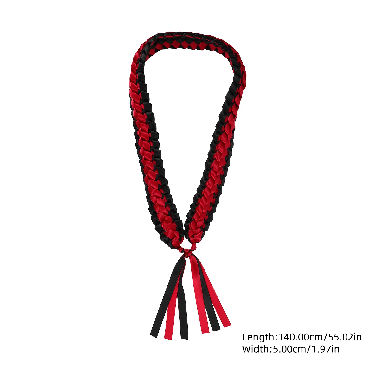 شريط التخرج ليس منسوج يدويًا من البوليستر المضفر إكليل الرقبة لملحقات حفلات التخرج في المدرسة الثانوية #4