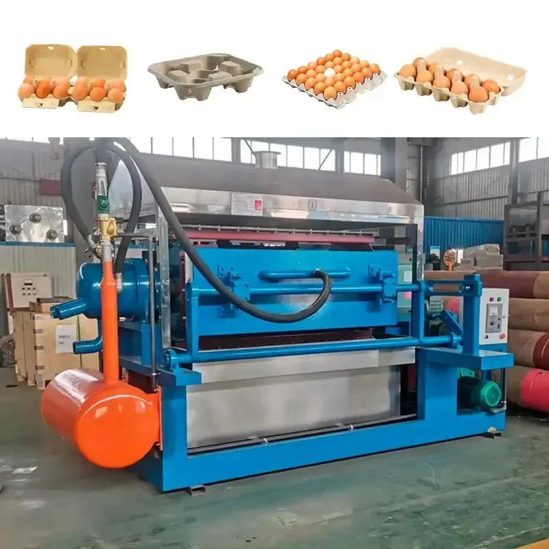 Manufacturers Supply Alveoles Egg Tray Machine Production Line Fully Automatic Paper Egg Tray Making Machinery for Sale