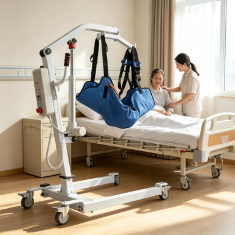 Electric Patient Lift Transfer Machine Home Nursing Hoist for Disabled Elderly with Sling