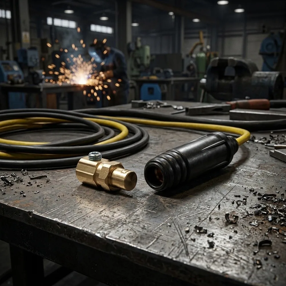 Solid Brass Inner Core Welding Quick Connector High Electrical Conductivity Quick Connect Welding Parts Welding Connector