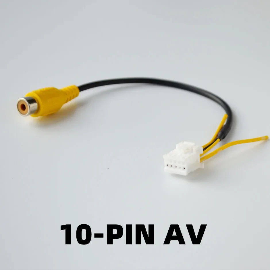 10-Pin RCA Video Cable or 4-pin/6-pin USB Cord for Android Radio Accessories Backup Camera Adapter Wiring Connector Navigation