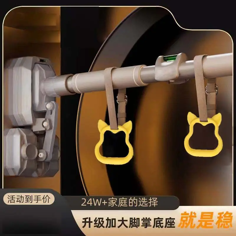 Double Support Horizontal Bar Home Convenient Fitness Equipment, Indoor Door Frame, Wall Nonperforated Retractable Single Double
