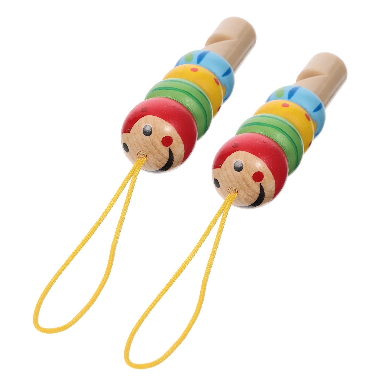 Silbato de madera para niños pequeños, juguetes de aprendizaje, instrumentos musicales para bebés, 2 uds.