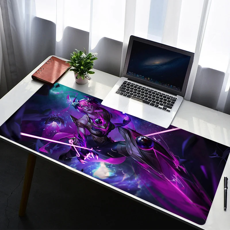 

Mouse Pad Laptop Non Slip Extended Desktop Mouse Mat Anime Keyboard Pad Gaming Accessories L-league of Legends Camille Mousepad