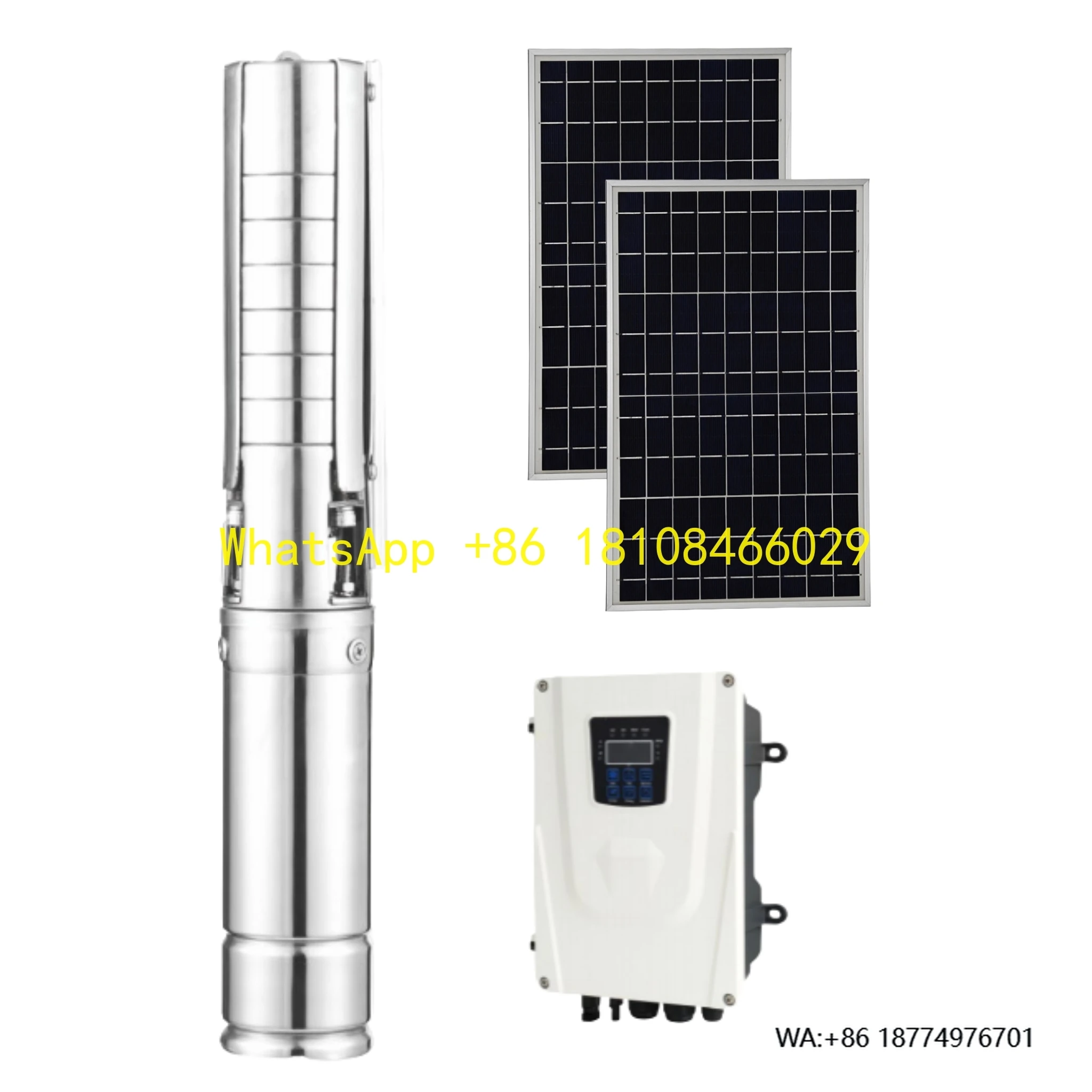 

Полный комплект солнечных водяных насосов с высокой головкой 197 м, 11 м3/ч, 3,5, солнечные панели и погружные насосы