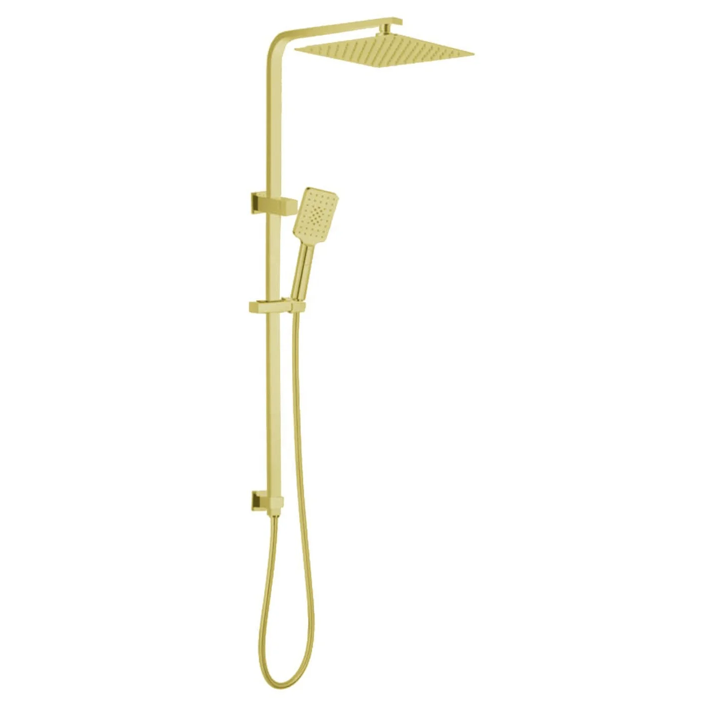 

Australia Watermark Complete Shower Head Set Australian Standard Wall Mounted 2 in 1 Brushed Gold Shower Set for Bathroom