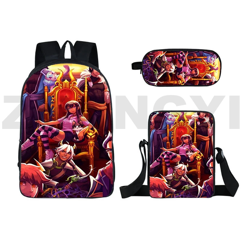 

Aphmau Backpack Teenagers 16 Inch As A Cat Bag for Girl Back To School 3 Pcs/set Anime Bagpack Kawaii 3D Mochilas Para Mujer