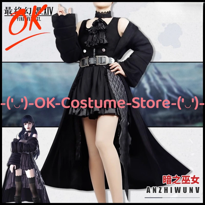 

[Customized Size] FxF XIV Gaia Cosplay Costume Anime Dark Sorceress Game Character Outfit Halloween Carnival Party Uniform Suit
