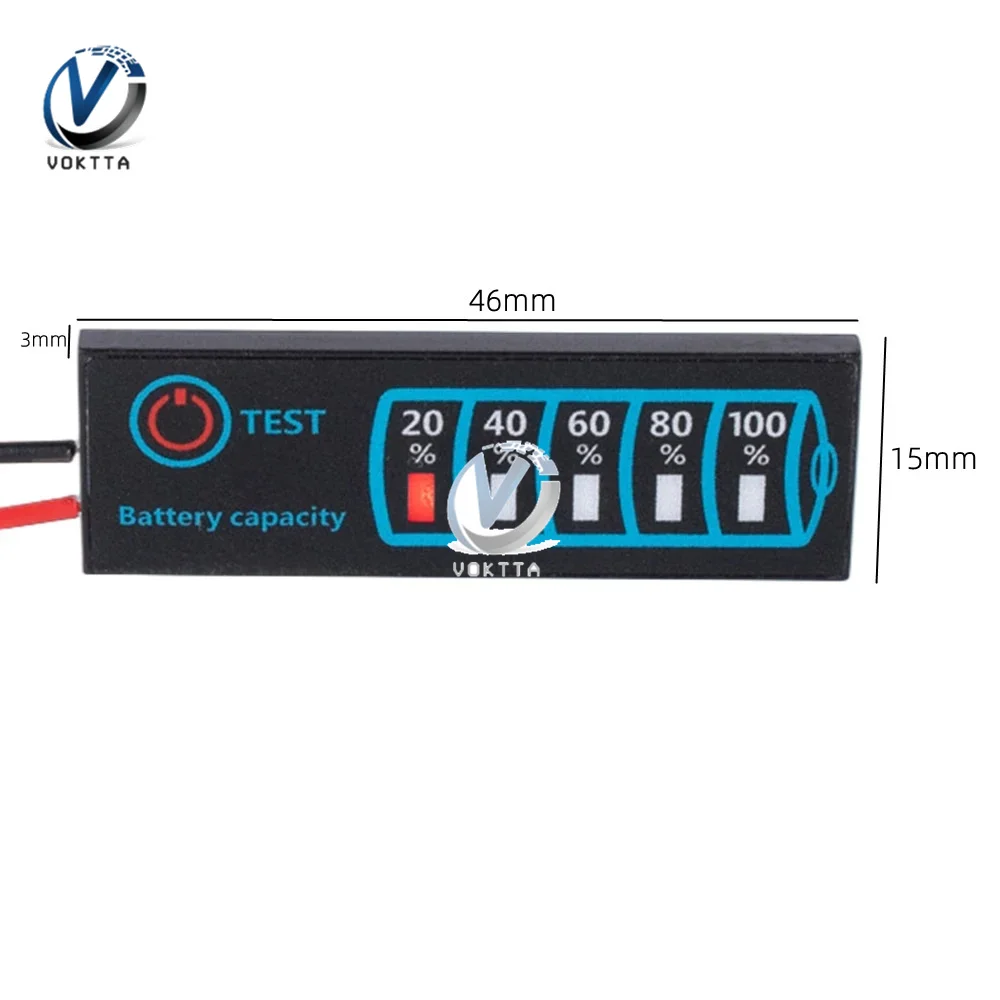 1S-8S 18650 li-ion Lipo Lithium 5-30V indicatore di livello della batteria al piombo Tester LED Power Display Panel misuratore di tensione di