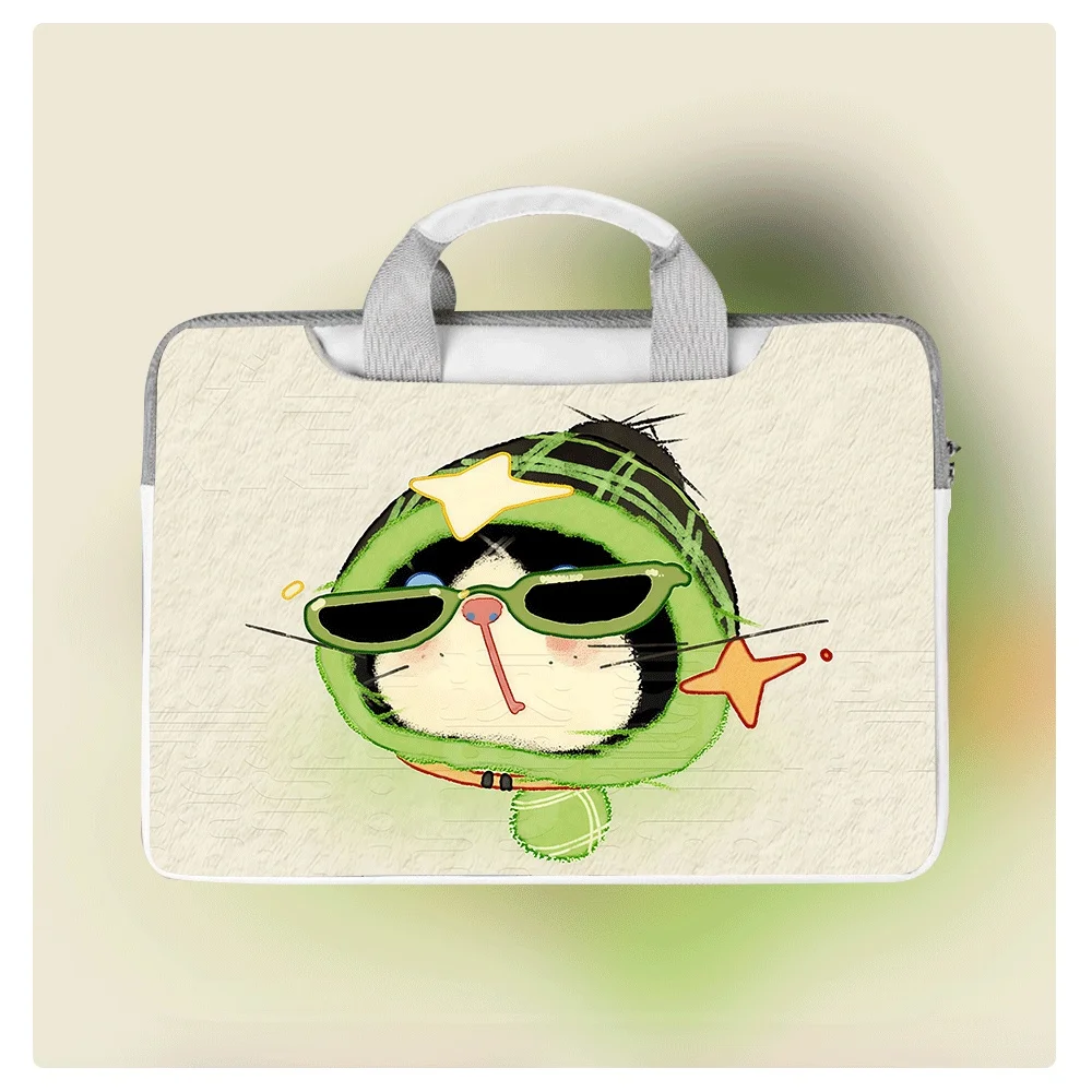

Cartoon Cat Print Portable Laptop Bag Laptop Sleeve Laptop Case for Macbook Case 13 14 15 16 Inch Macbook Air ASUS Holiday Gift