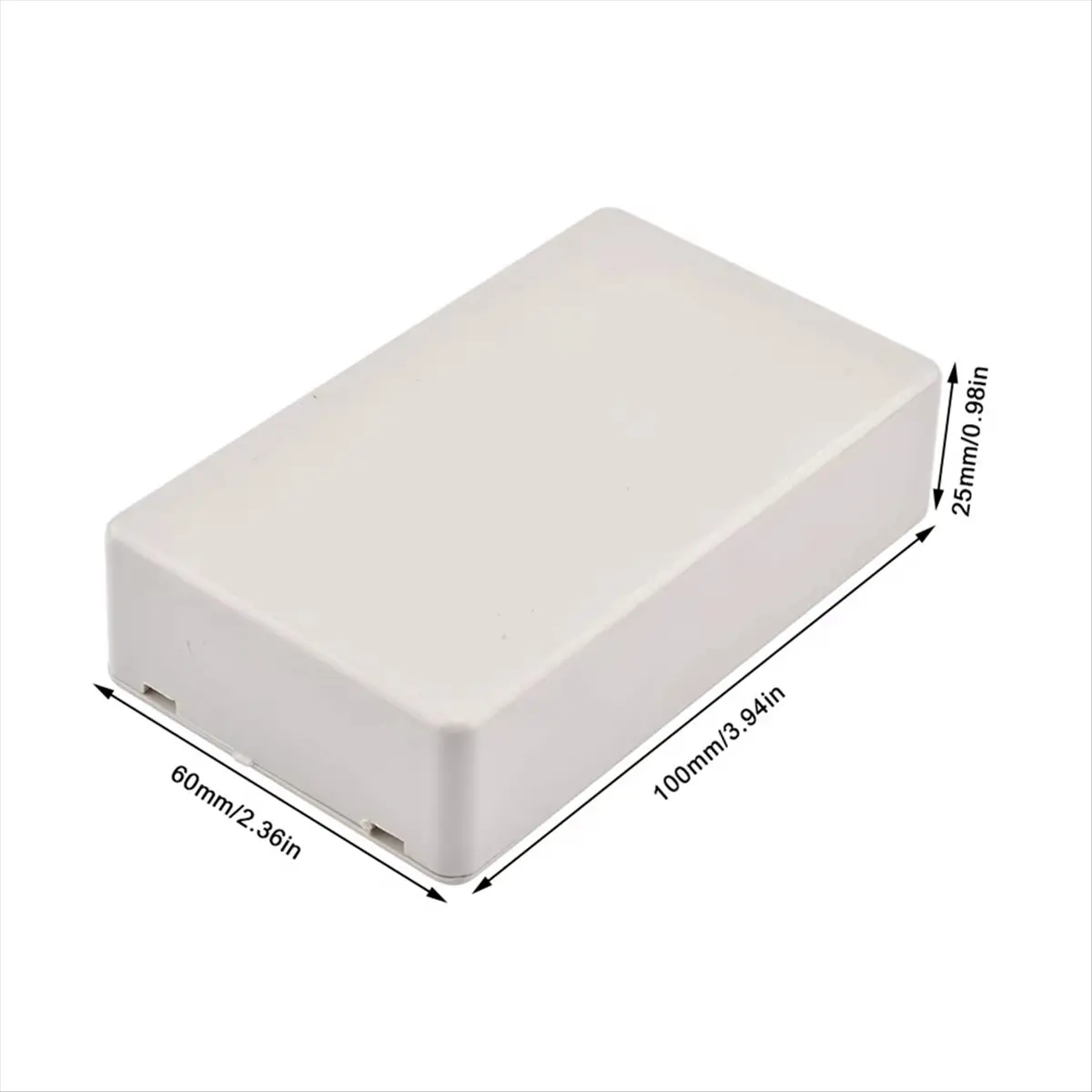 #06I Electronics Accessories,10PCS Plastic Enclosure Power Junction Box Plastic Electrical Boxes (White)