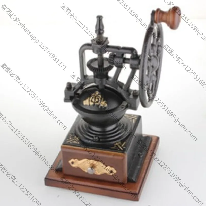 Suitable for Classical Hand Grinding Machine, European Cast Iron Grinding Core, Solid Wood Base, Wheel Wheel