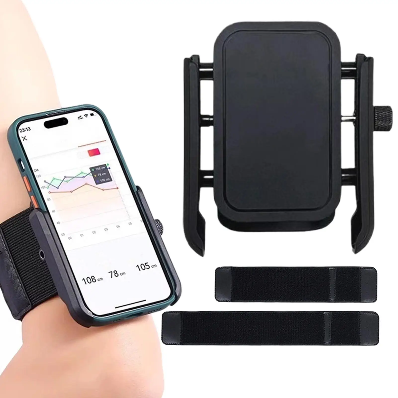 

Крепление на запястье для мобильного телефона 5-7 дюймов, вращение на 360 градусов, тренировочный ремешок на запястье, держатель на запястье для телефона для прогулок, бега