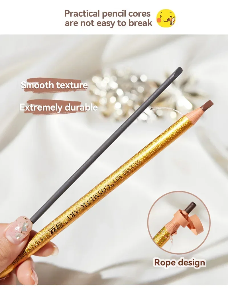 1PC Augenbraue Bleistift Wasserdicht Augenbraue Bleistift Natürliche Langlebige Professionelle Kosmetische Augenbrauen Make-Up Augenbraue Tattoo Tönung Stift