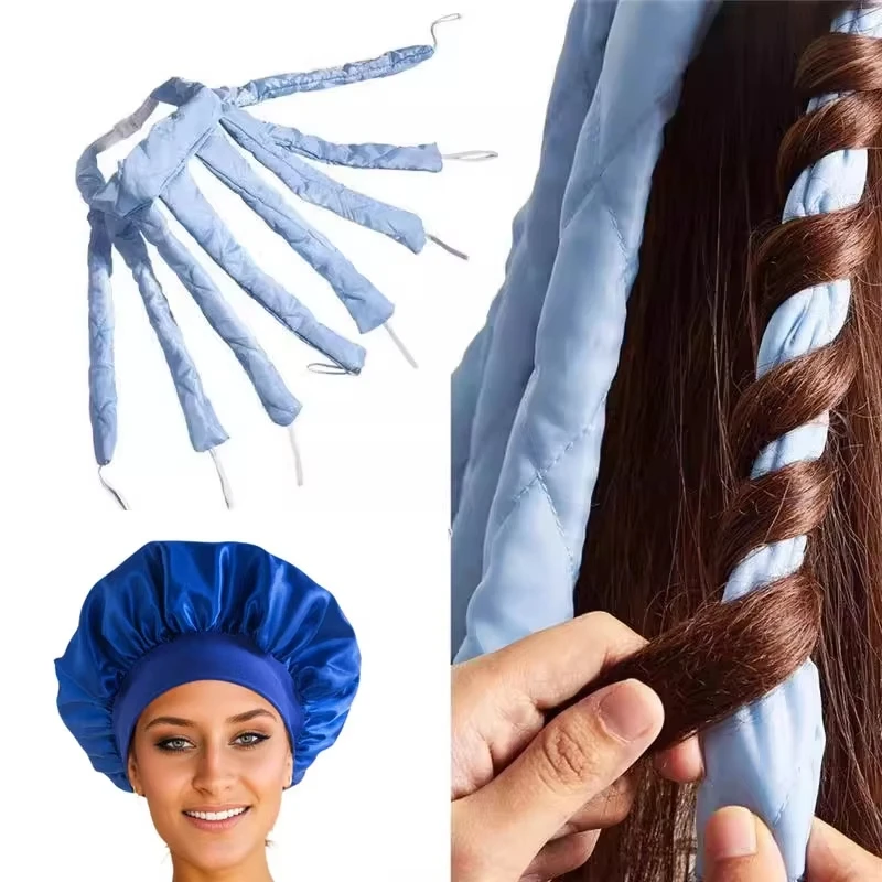  Lazy Octopus Curler Hair Rollers Heatless Headband Curls Ribbon Sleeping Soft Wave Formers No Heat Curls Ribbon Styling Tools