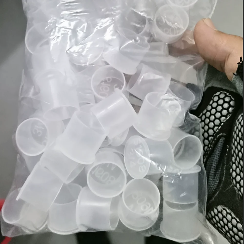 PE White Plastic Flange Cover CF/KF/ISO Semi Transparent Quick Installation Threaded Mouth Metal Equipment Protective Sleeve