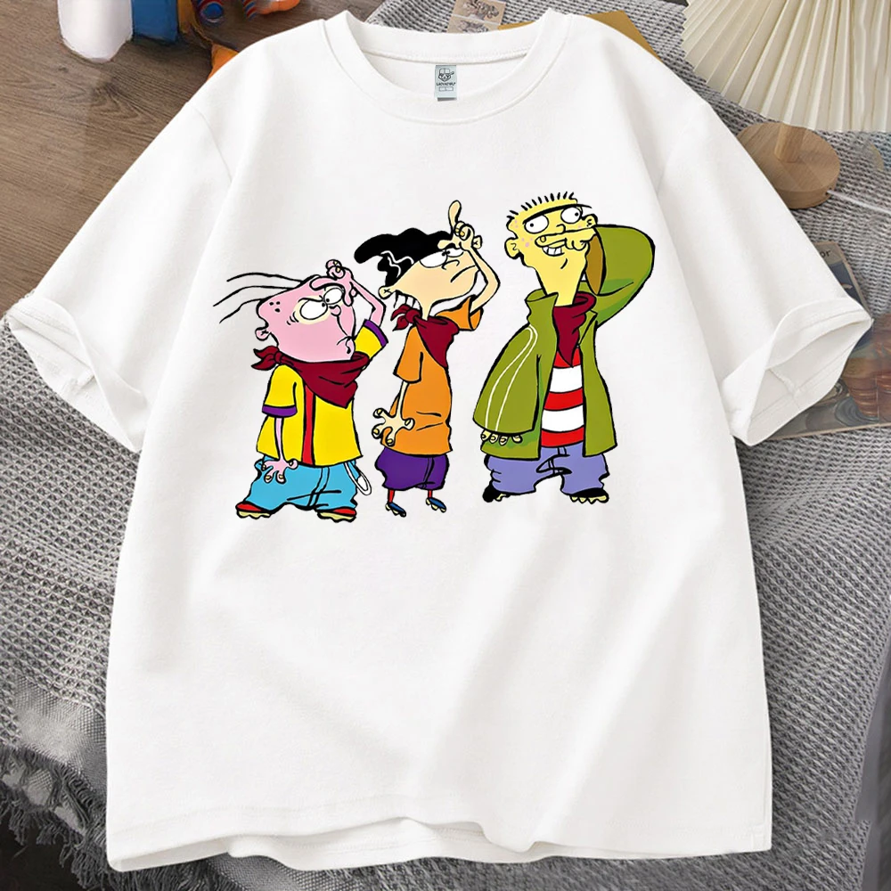 إد ، إد ن إيدي مان تي شيرت إد ، إد ن إيدي تي شيرت مطبوع إد ، إد ن إيدي 90's مضحك تي شيرت الكرتون الشكل الجرافيك تي شيرت #4