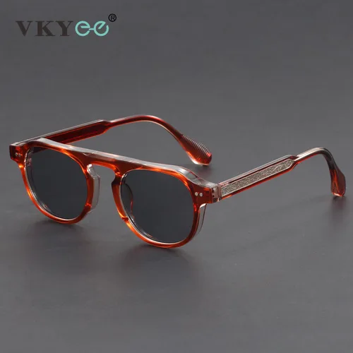 Imagen 2 del producto VICKY moda nuevo diseño geométrico personalizado Retro gafas de sol polarizadas con protección UV prescripción personalizable 1077