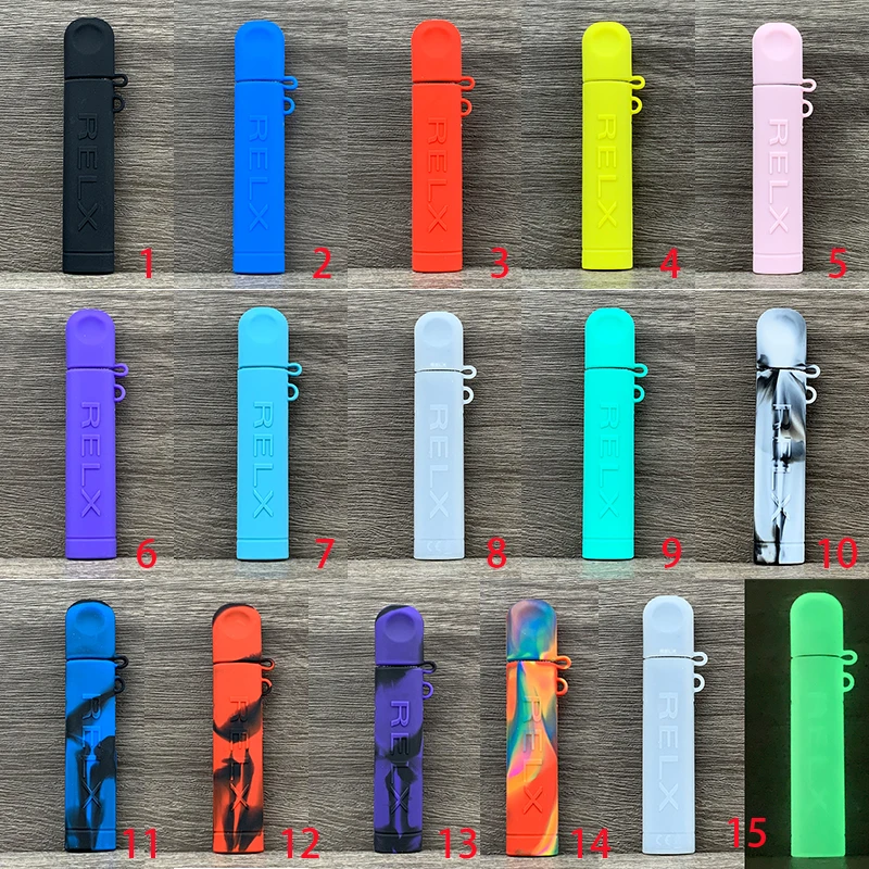 1 قطعة علبة لينة مناسبة ل Relx مادة سيليكون الأساسية الغطاء الواقي متعدد الألوان اختياري