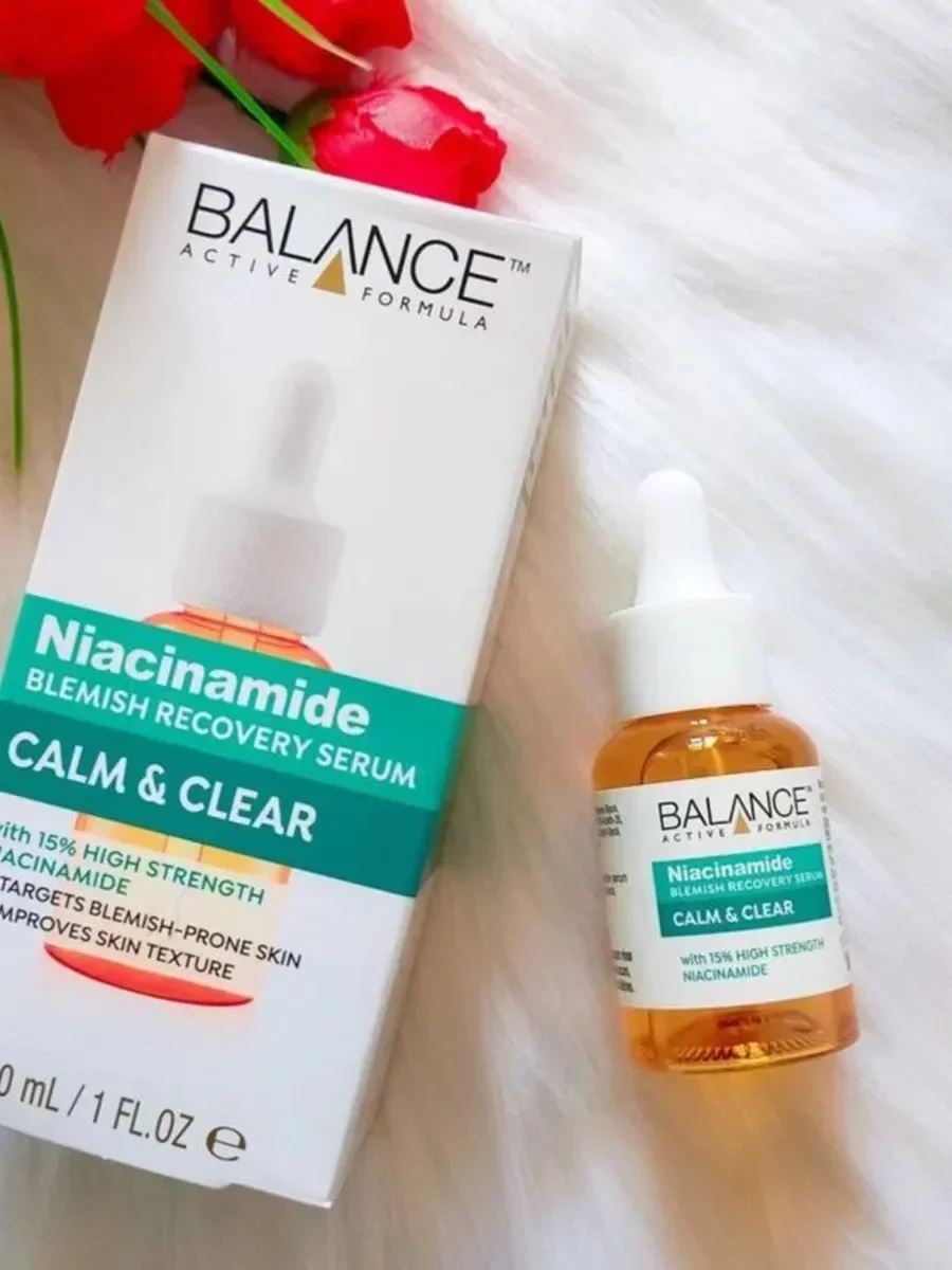 

UK BALANCE 15% Niacinamide Serums 30ml Whiten Facial Skincare Soothing Antioxidant Oil Control Pore Shrinkage Reduce Acne Marks