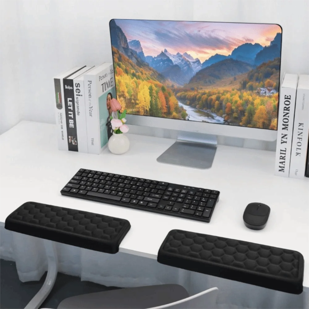 Universal L-Shaped Desk Elbow Pad Ergonomic Non-Slip Wrist Rest Pain Relief Support Memory Foam Desk Edge Cushion Typing