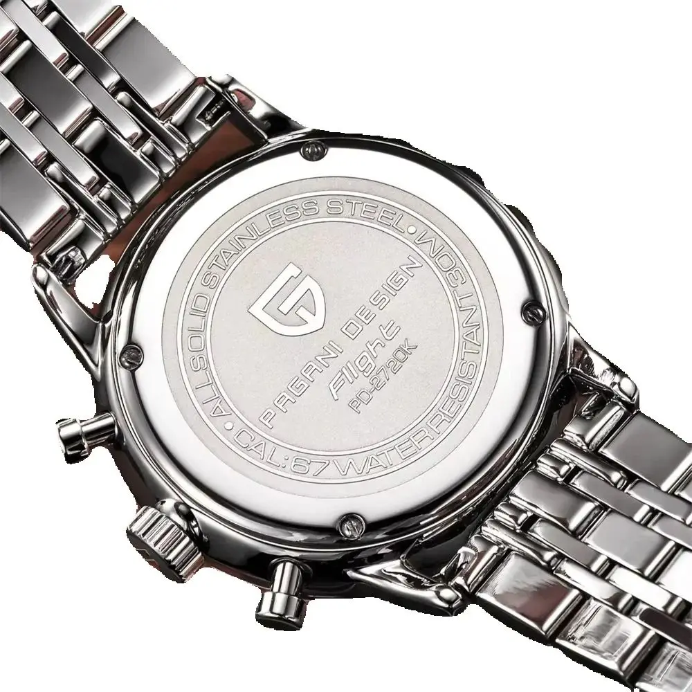 PAGANI DESIGN 2026 New Mens Watch Fashion reloj Slim Business Leather Strap choice Stainless Steel 30M Waterproof PD2720K