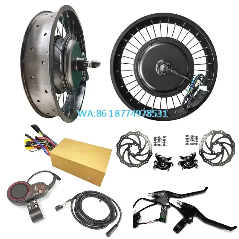 Wmwmnu for 20 Inch 48V 5000W Rear Wheel Hub Motor Set Bike Conversion Kit Professional Factory 2024