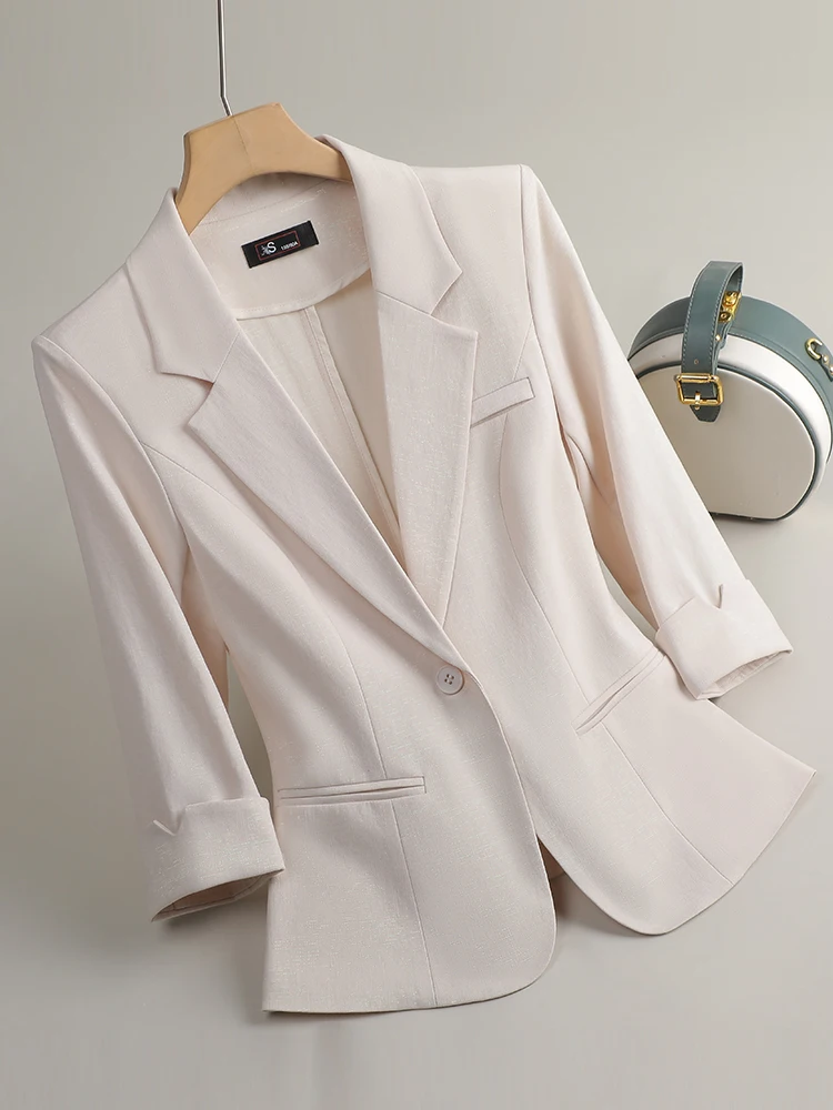 Blazer formali Giacche Cappotto per donna Abbigliamento da lavoro da ufficio Primavera Estate Intervista professionale Capispalla femminile Top Abbigliamento